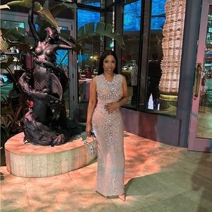 Rhinestone skirt set